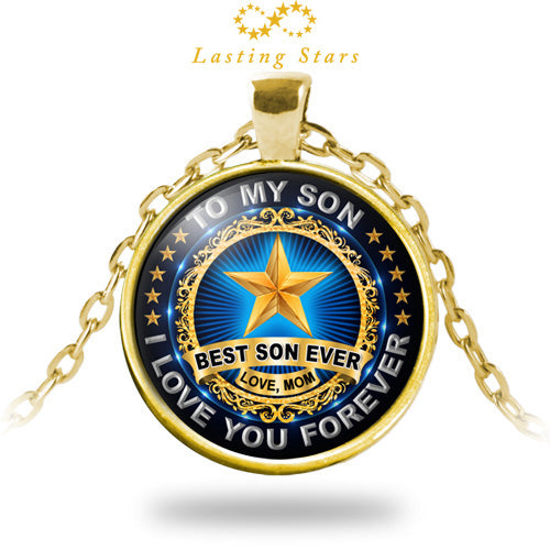 To My Son Necklace Best Son Ever I Love You Forever Gift from Mom