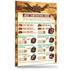 Best-Designed BBQ Meat Temperature Guide Magnet (7"x10")